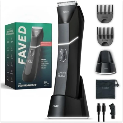 Abbildung von FAVED Elektrokörperrasierer The Bodygroomer 2.0 Intim &amp; Körperhaartrimmer Safeblade Technologie, Sicherheitsklinge, 120 Min. Laufzeit, Duschfest, USB C, Travel Mode