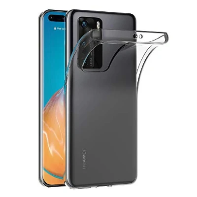 Abbildung von AICEK Hülle Compatible für Huawei P40 Pro Transparent Silikon Schutzhülle Case Clear Durchsichtige TPU Bumper Handyhülle (6,1 Zoll)