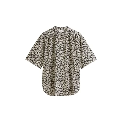 Abbildung von Marc O&#039;Polo Feminine FIT Stand UP Collar Print Hemdbluse, Damen, Größe: 42, Multi