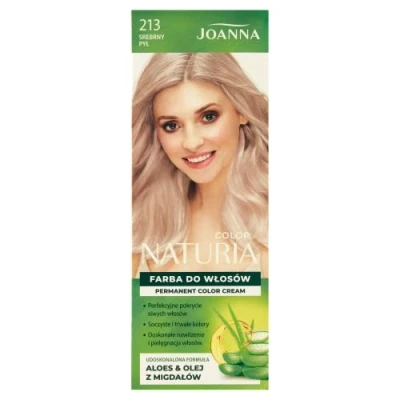 Abbildung von Joanna Professional Naturia Color Haarfarbe für Frauen Sorgt Lang Anhaltende Farbe Enthält Pfirsichextrakt und Milchproteine Attraktive Tiefe Silberstaub