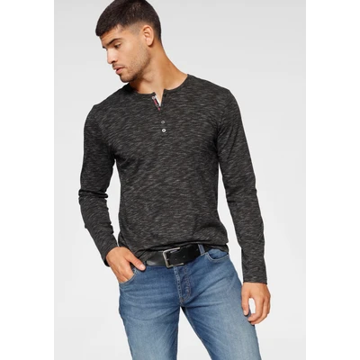 Abbildung von Bruno Banani Langarmshirt, mit modischer Knopfleiste