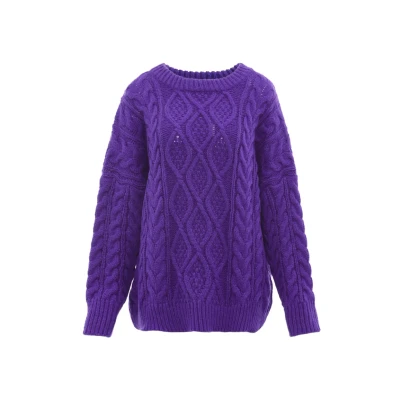 Abbildung von myMo Strickpullover, Damen, Größe: XL/XXL, Lila