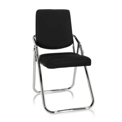 Abbildung von hjh OFFICE Klappstuhl ESTO Stoff, gepolstert, Faltstuhl Besucherstuhl Konferenzstuhl, Metall Gestell
