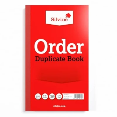 Abbildung von Silvine Bestellbuch, nummeriert von 1 100, mit Indexblatt (210 x 127 mm)
