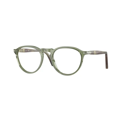 Abbildung von Persol Herren PO3286V 1226 Rahmen von BRILLEN Acetat Grün Transparent Pantos Normal