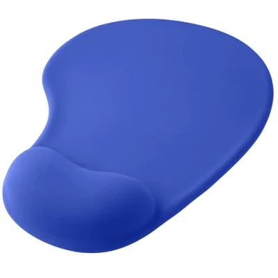 Abbildung von OcioDual Mauspad mit Handgelenkauflage, Blau, Ergonomische Mouse Pad Gelunterstützung, Weicher Stoff Rutschfester Gummibasis für Laser und Optische Mäuse