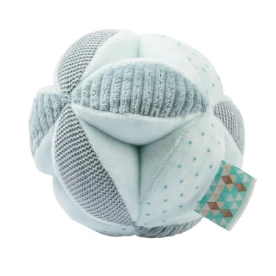 Abbildung von Nattou Aktiv Kuschelball, Mit Rassel, Für Neugeborene und Frühchen, 14 cm, Lapidou, Mintgrün