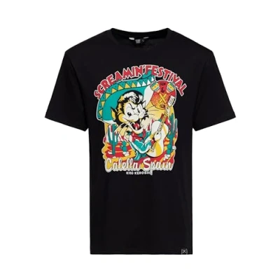 Abbildung von King Kerosin Herren T Shirt Printshirt Rundhals Kurzarm Gerader Schnitt Regular Fit Vintage Mexico Rockabilly Rock&#039;n&#039;roll Screamin&#039; 50S Rock &amp; Rhythm Festival