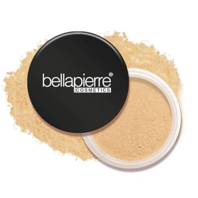 Abbildung von bellapierre Mineral Foundation SPF 15 Lose Pudergrundierung Veganes und tierversuchsfreies natürliches Make up Mattes Finish Hypoallergen Frei von Öl Talk 9 Gramm Cinnamon