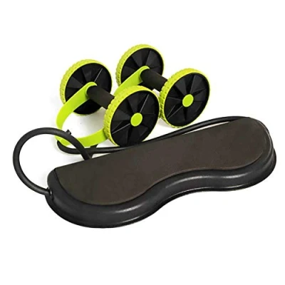 Abbildung von FFitnes FFITNESS Wheel Band, AB Roller mit elastischem Widerstand, Unisex Erwachsene, Grün, Einheitsgröße
