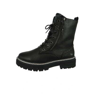 Abbildung von Mustang Sportliche Plateaustiefelette, Damen, Größe: 41, Schwarz Schuhe