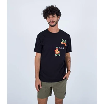 Abbildung von Hurley Herren Evd Halekulani Pkt S/S Tshirt, schwarz, XL