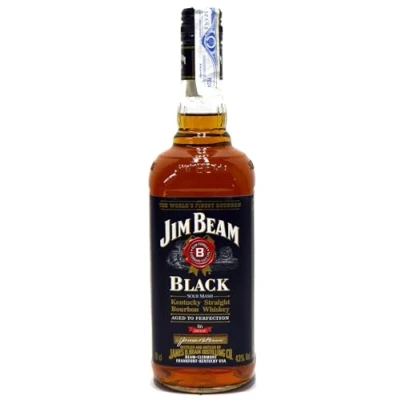Abbildung von Jim Beam Black Extra Aged Bourbon Kentucky Straight Whiskey einzigartiges und ausbalanciertes Aroma 43% Vol. 700ml
