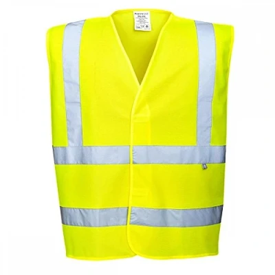 Abbildung von Portwest antistatische Warnschutz Weste flammhemmend, Größe: 4X/5X, Farbe: Gelb, FR71YER4X/5X
