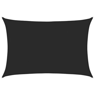 Abbildung von vidaXL Sonnensegel Sonnenschutz Windschutz Sonnendach UV Schutz Sonnenschutzsegel Schattenspender Garten Terrasse Balkon 160g/m² Schwarz 4x5m HDPE