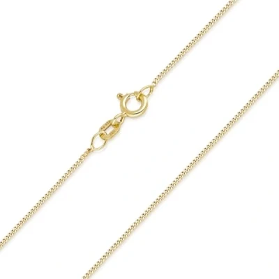 Abbildung von Materia Kette ohne Anhänger Panzerkette vergoldet 1mm fein 40 80cm K69, aus 925 Sterling Silber