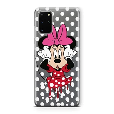 Abbildung von Original und Offiziell Lizenziertes Disney Minnie Mickey Maus Handyhülle für Samsung S20 PLUS, S11, Case, Hülle aus Kunststoff TPU Silikon, schützt vor Stößen Kratzern