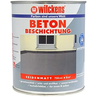Abbildung von Wilckens Farben Lack, Betonbeschichtung LF Kieselgrau 0,75 L