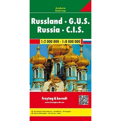 Abbildung von Russland G.U.S., Autokarte 1:2 Mio. 1:8 Mio.: Touristische Informationen, Autofähren, Ortsregister (freytag &amp; berndt Auto + Freizeitkarten)