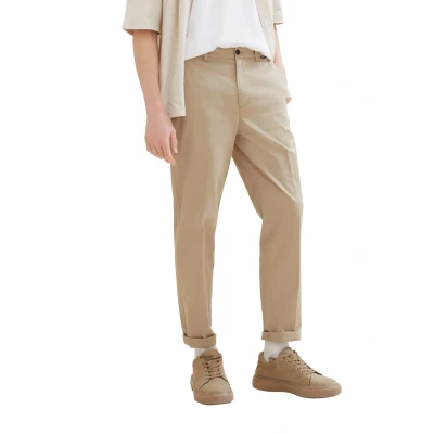 Abbildung von TOM Tailor Denim Regular Tapered Chino, Herren, Größe: 31x32, Mink beige