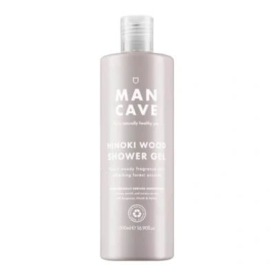 Abbildung von ManCave Hinoki Wood Duschgel Männer 500 ml, Warmes und Holziges Aroma, Natürliche Formulierung, Sulfat Parabenfreies Herren Vegan, Recycling Kunststoff Flasche