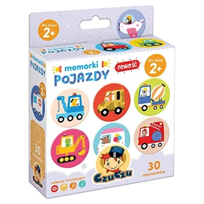 Abbildung von Czuczu Memorki Pojazdy Edukacyjna Gra Memory Dla Dzieci 2+