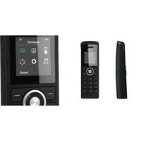 Abbildung von Snom M25 Office DECT Mobilteil (bis zu 75 Stunden Standby und 7 Gesprächszeit, 1,4 Zoll TFT mit 128 x Pixel, 2 AAA Akku), Schwarz, 00003987