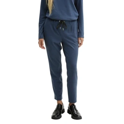 Abbildung von TOM Tailor Stoffhose, Damen, Größe: 44x28, Colony blue black mini pepita