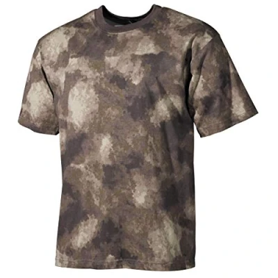 Abbildung von MFH US T Shirt, halbarm,170 g/m² (DE/NL/SE/PL, Alphanumerisch, S, Regular, HDT camo)