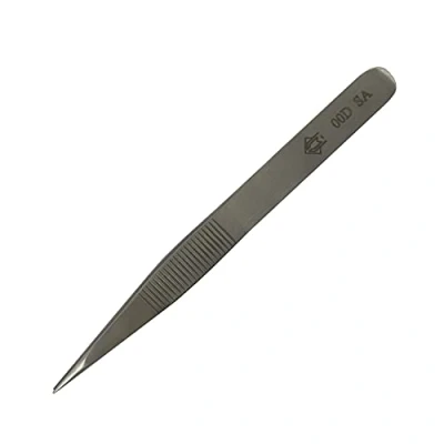Abbildung von Piergiacomi 00D SA Pinzette mit dicken, flachen Spitzen und Innenrändelung Griff