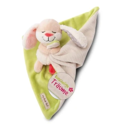 Abbildung von Nici Schmusetuch My First NICI, mit Kuscheltier Hase, Kuschelige Träume, aufgestickter Botschaft