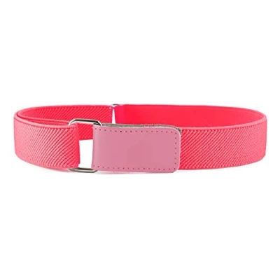 Abbildung von Ladeheid Kinder Gürtel Ohne Schnalle Elastischer Kindergürtel für Jungen und Mädchen 0 15 Jahre 32 90 cm P15 (Neon Rosa/Rosa, 1 6 Jahre)