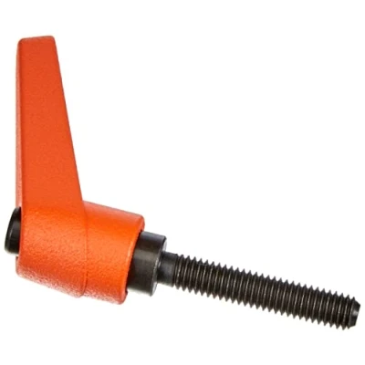 Abbildung von HALDER 24400.0171 Verstellbare Klemmhebel, Orange, d1=14 mm / d2=M6 l1=32