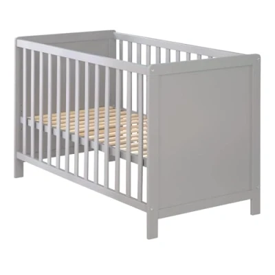 Abbildung von roba® Beistellbett taupe oder weiß, Gitterbett inkl. Matratze und Lattenrost, 6 fach höhenverstellbar