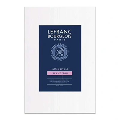 Abbildung von Lefranc Bourgeois 806068 Malkarton 46x38 cm, 100% Baumwolle, doppelte weiße universal Grundierung für Acrylfarben &amp; Ölfarben, Malpappe Profis Hobbymaler