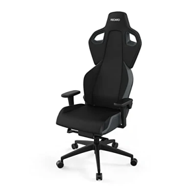 Abbildung von RECARO Exo Iron Grey Ergonomischer, hochwertiger Gaming Stuhl Mit stufenloser Einstellung über Handräder Made in Germany Auch als Bürostuhl TÜV Zertifiziert