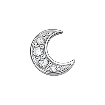 Abbildung von THOMAS SABO Single Ohrstecker Mond pavé gold, silber, H2133 051 14, 414 mit Zirkonia (synth)