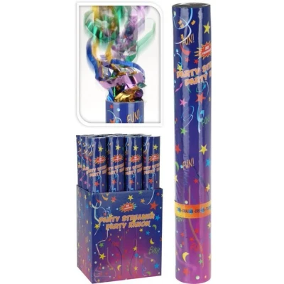 Abbildung von Spetebo Konfetti Party Popper Kanone 12er Set, Luftschlangen Bombe