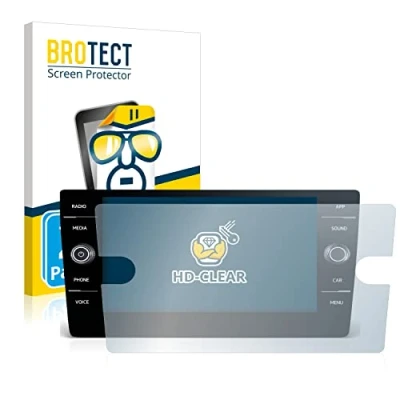 Abbildung von BROTECT (2 Stück Schutzfolie für Volkswagen Passat Variant TDI DSG 2020 Discover Media 8&quot; Displayschutz Folie Ultra Klar