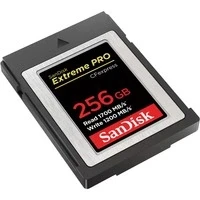 Abbildung von Sandisk CF Extreme PRO CFexpress, Typ B Speicherkarte (256 GB, 1700 MB/s Lesegeschwindigkeit)