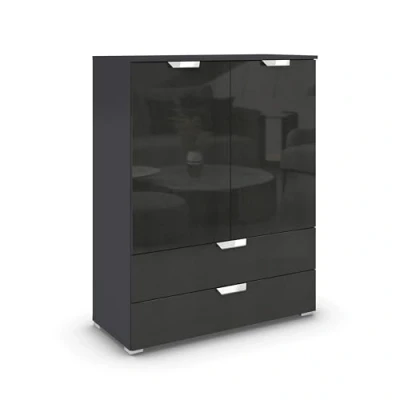 Abbildung von rauch Hochkommode &quot;Glamour by Aditio&quot;, mit Hochglanzfront, 2 Schubladen Softclose Funktion