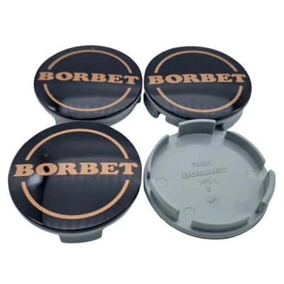 Abbildung von 4X Borbet Nabendeckel 55mm / 56mm (74404) Copper Kupfer Metallic Original Felgendeckel/Nabenkappe/Hubcap