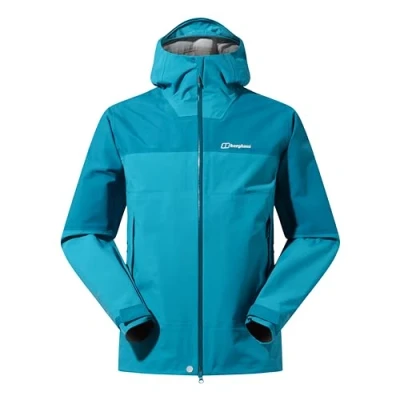 Abbildung von Berghaus Highland Storm 3L Waterproof Jacke für Herren, Dschungel Jewel/Deep Ocean, L