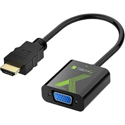 Abbildung von Techly IDATA HDMI VGA2 zu VGA Konverter Schwarz