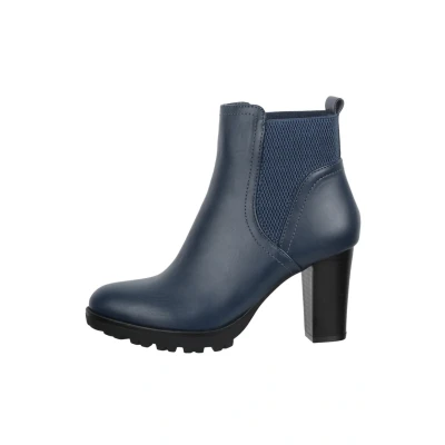 Abbildung von Elara Herbst Plateaustiefelette, Damen, Größe: 41, Blau Schuhe