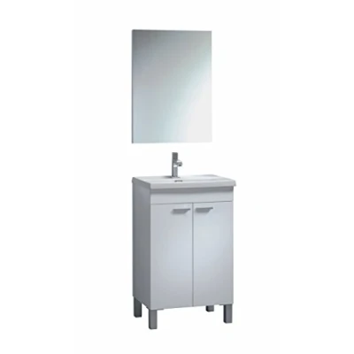 Abbildung von FORES HABITAT Waschbeckenunterschrank in weiß glänzend 50x80x40 (BxHxT)