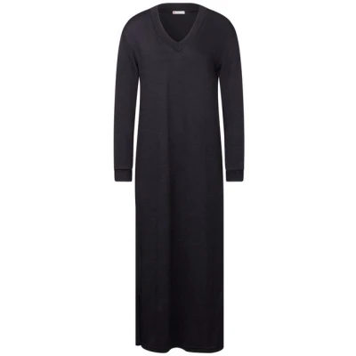 Abbildung von Street One Vneck Freizeitkleid, Damen, Größe: 46, Blau