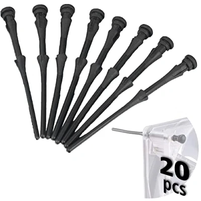 Abbildung von Akasa 20 Gummi Lüfter Halterungen, PC Schrauben Set, Silikon Gummistifte, Anti Vibrations Befestigung für Computer, PC, Gehäuselüfter, Stück, 73mm, Schwarz, AK MX003