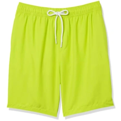 Abbildung von Amazon Essentials Herren Badehose, 23 cm, Mit Lockerer Passform und Schnelltrocknend Auslauffarben, Lindgrün, L