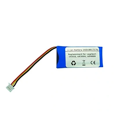 Abbildung von 260 mAh 3,7 V Ersatz Li Polymer Akku für Logitech UE310, UE3500, UE4500, 533 000069, AHB521630 Wireless Headset